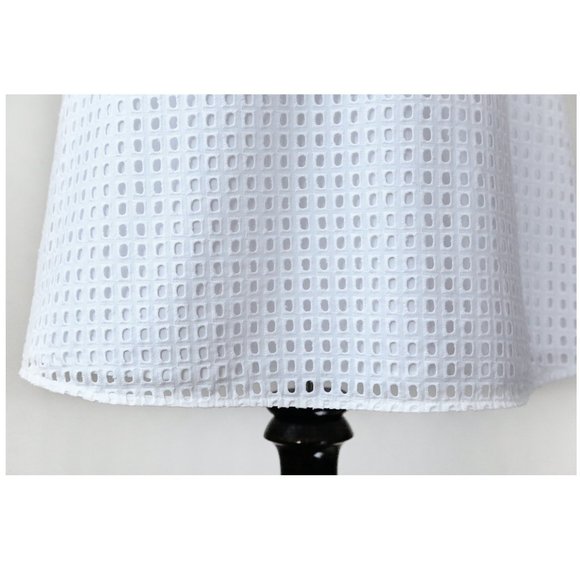 J CREW White Eyelet Lace Fit & Flare Dress 2 S - Picture 8 of 12